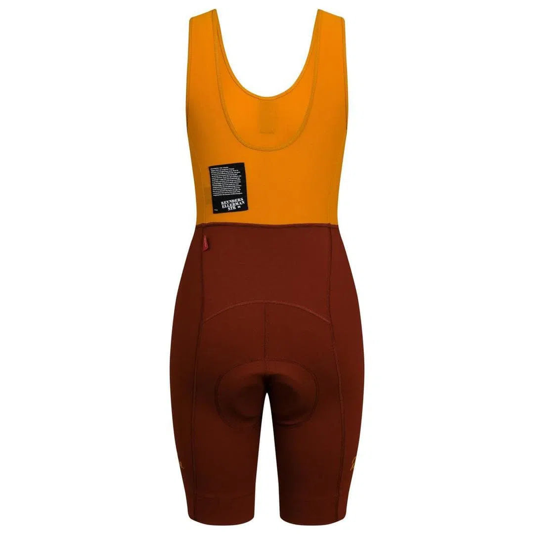 RAPHA Classic Women Bib Shorts Brick Mustard Velodrom CC