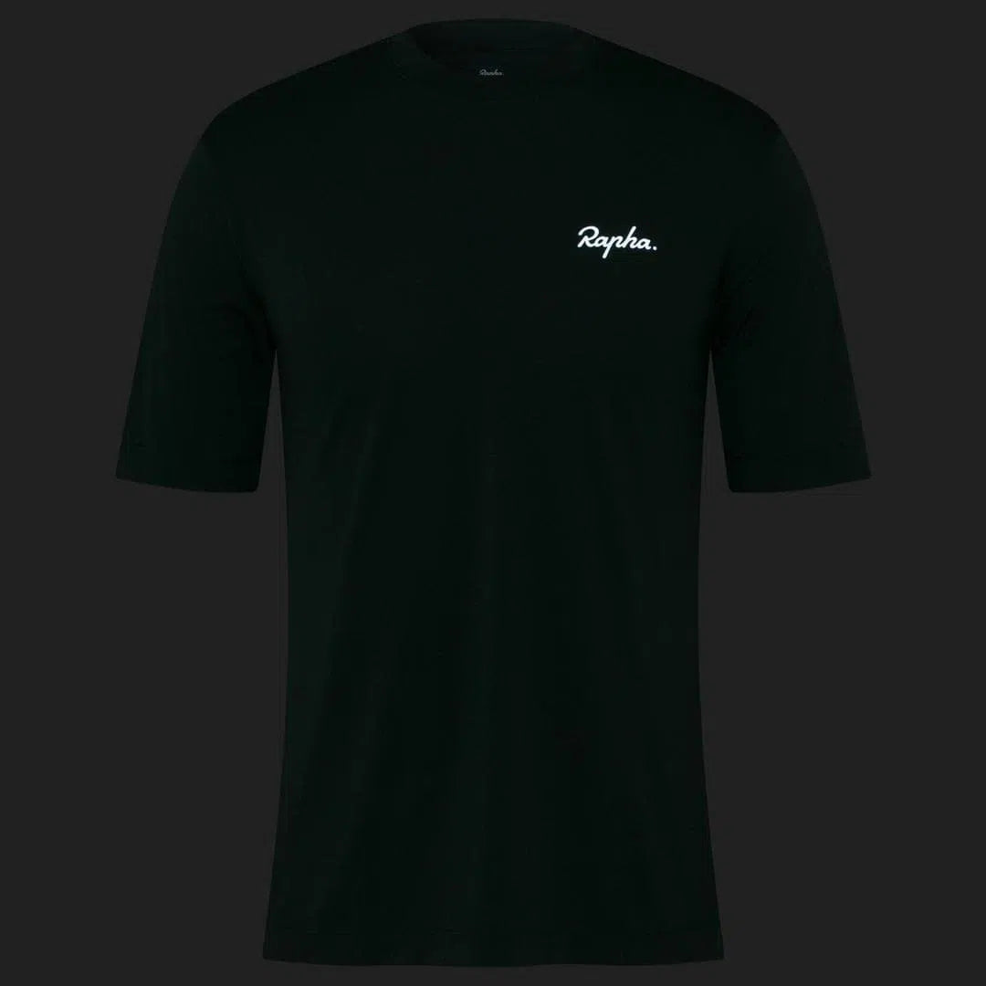 RAPHA Commuter Reflective T Shirt - Dark Green Default Rapha 