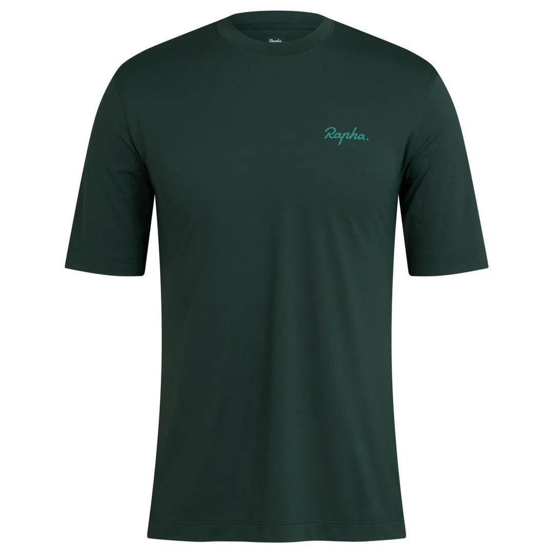 RAPHA Commuter Reflective TShirt - Dark Green-Velodrom