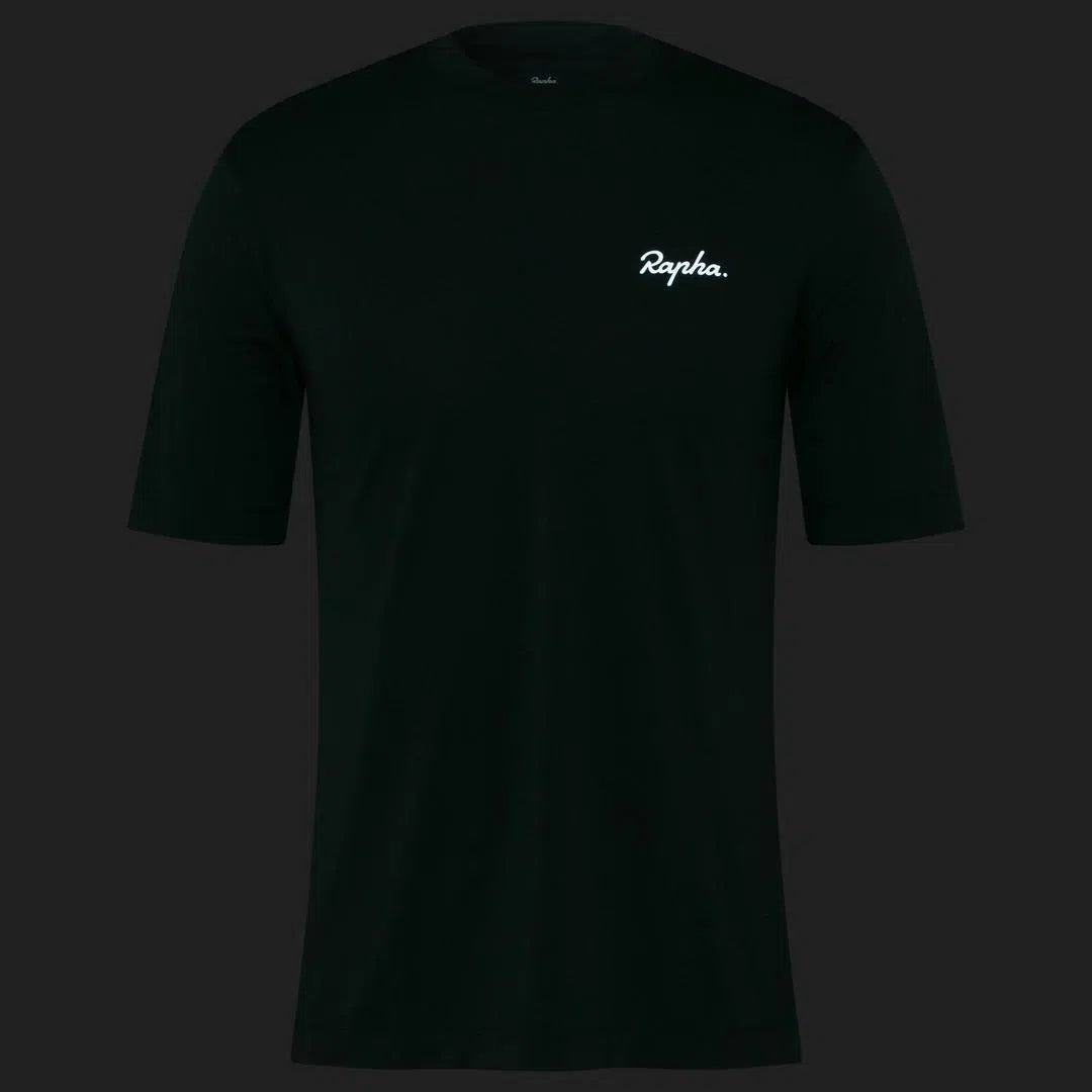 RAPHA Commuter Reflective TShirt - Dark Green-Velodrom