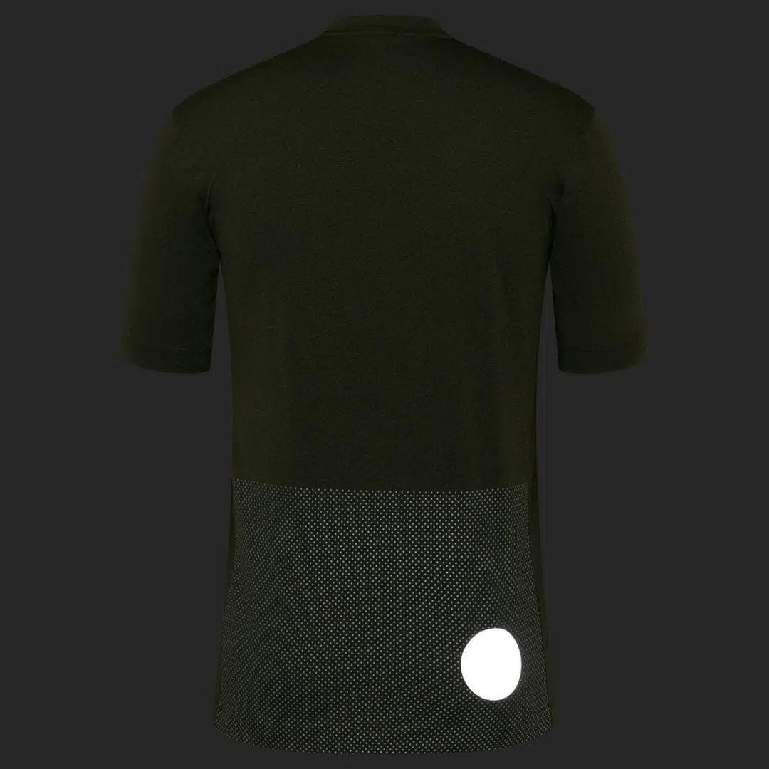 RAPHA Commuter Reflective T Shirt - Dark Olive Marl Default Velodrom Barcelona 