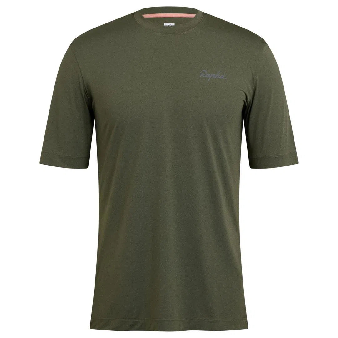 RAPHA Commuter Reflective TShirt - Dark Olive Marl-Velodrom