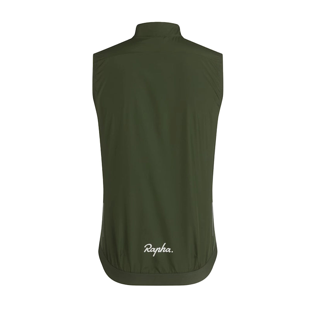 RAPHA Core Gilet - Deep Olive Green/White KGW-Velodrom