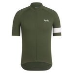 RAPHA Core Lightweight Jersey - KGW Deep Olive Green/ White-Velodrom