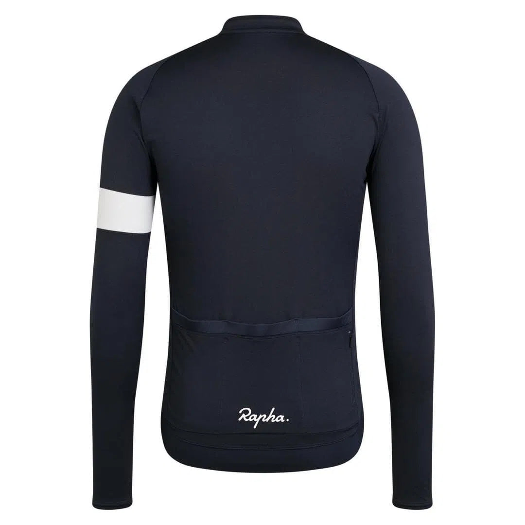 Rapha Core Long Sleeve Jersey Dark Navy Default Velodrom Barcelona 