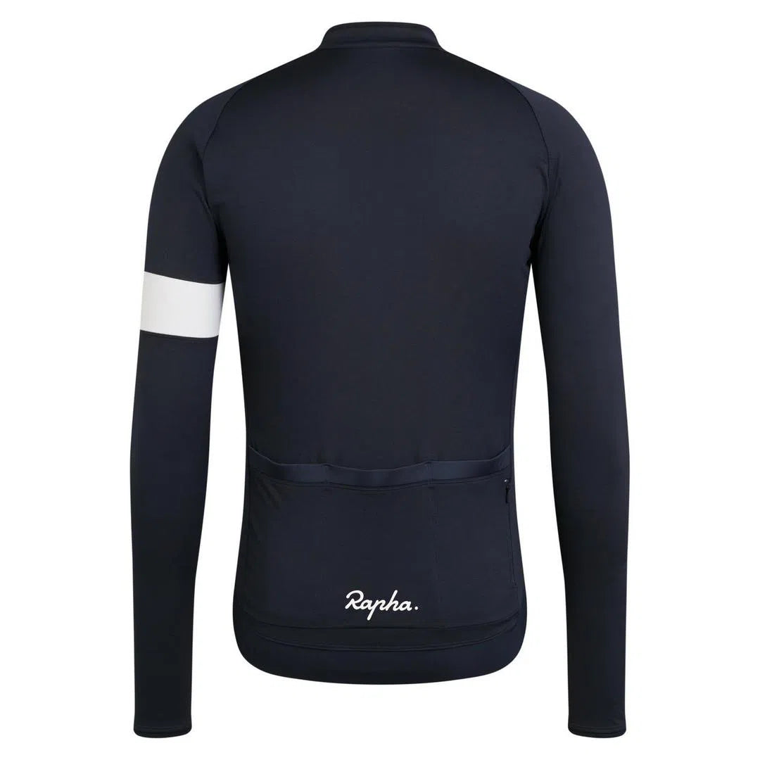 RAPHA Core Long Sleeve Jersey AW2023 - DNY Dark Navy-Velodrom