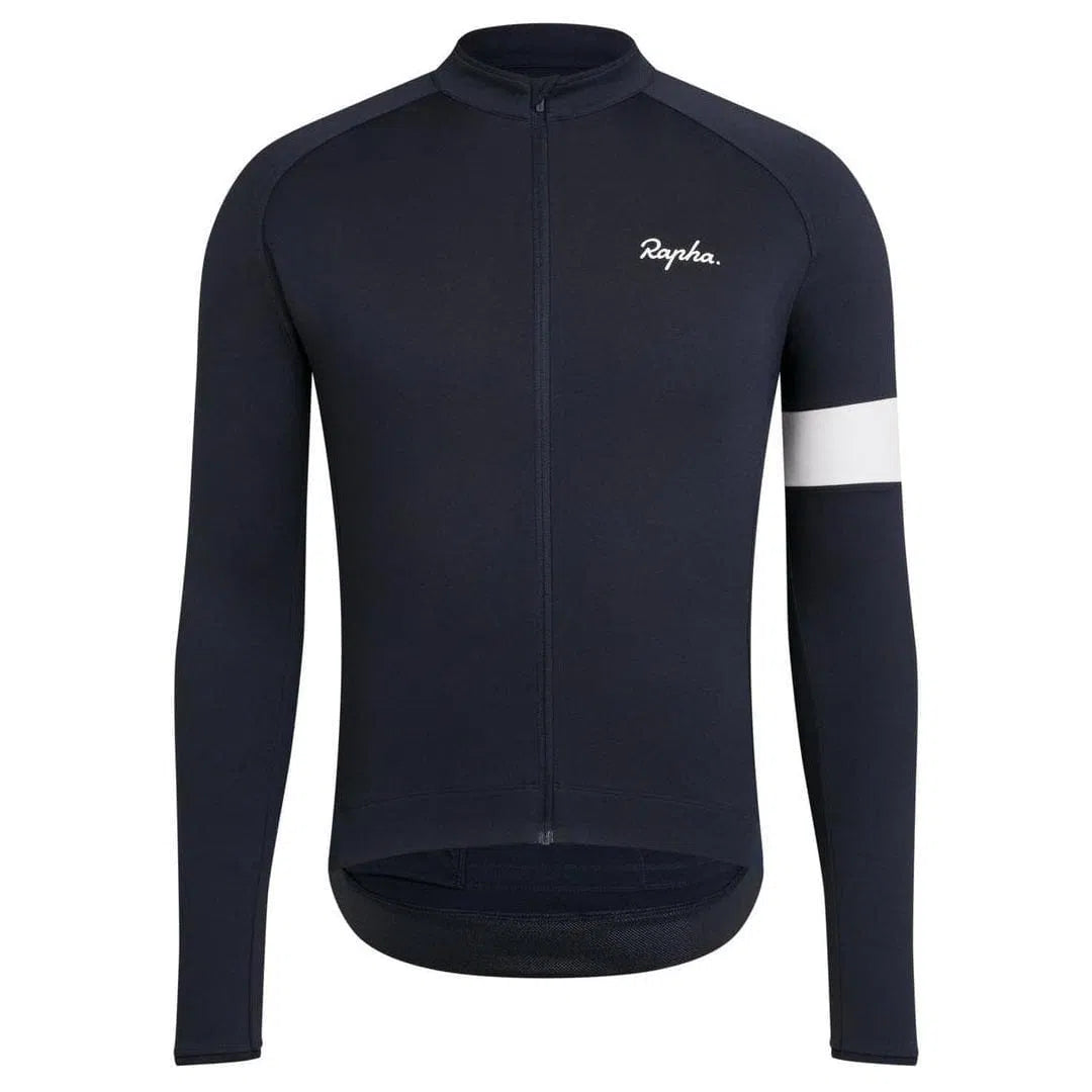 Rapha Core Long Sleeve Jersey Dark Navy Default Velodrom Barcelona 