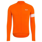 RAPHA Core Long Sleeve Jersey - SIW Orange/White-Velodrom