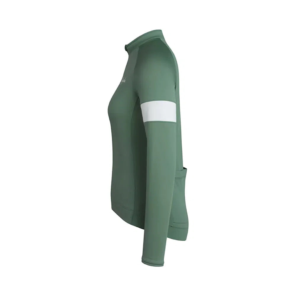 RAPHA Core Long Sleeve Women Jersey - DGW Dark Green-Velodrom