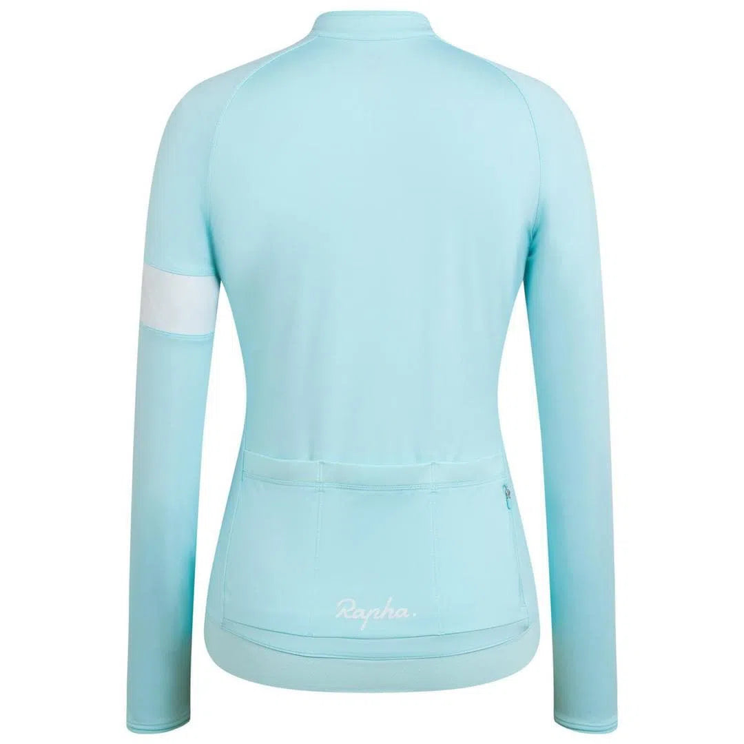 RAPHA Core Long Sleeve Women Jersey - TTQ Light Blue-Velodrom