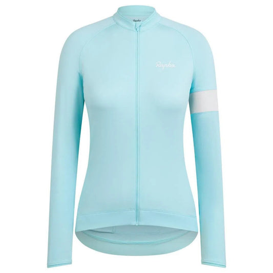 RAPHA Core Long Sleeve Women Jersey - TTQ Light Blue-Velodrom