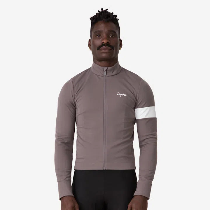 RAPHA Core Winter Jacket AW2023 - PKW Mushroom/White-Velodrom