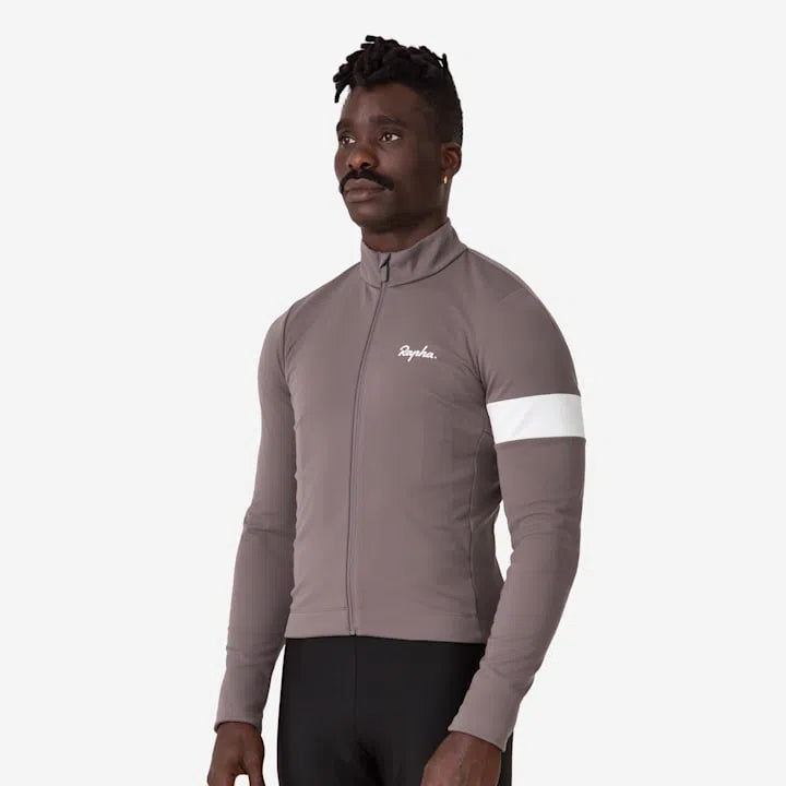 RAPHA Core Winter Jacket AW2023 - PKW Mushroom/White-Velodrom