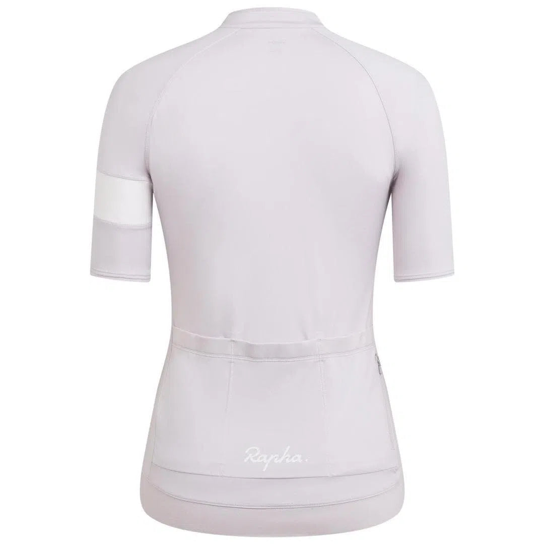 RAPHA Core Women Jersey - LMW Pale Lilac/White-Velodrom