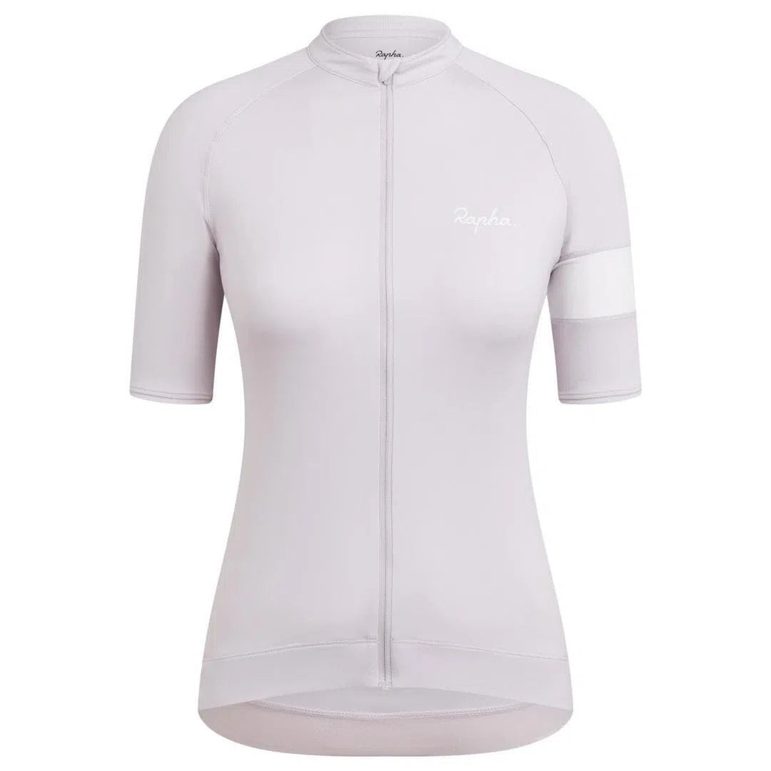 RAPHA Core Women Jersey - LMW Pale Lilac/White-Velodrom