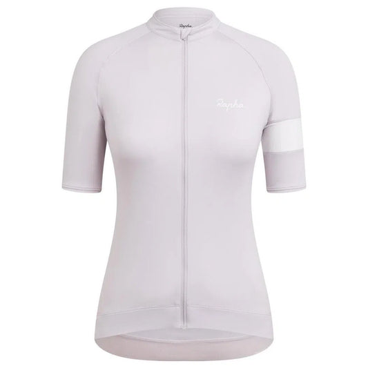 RAPHA Core Women Jersey - LMW Pale Lilac/White-Velodrom