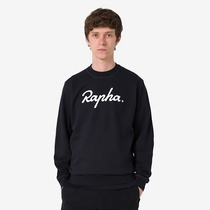 RAPHA Cotton Sweatshirt Large Logo - BBK/Black White-Velodrom