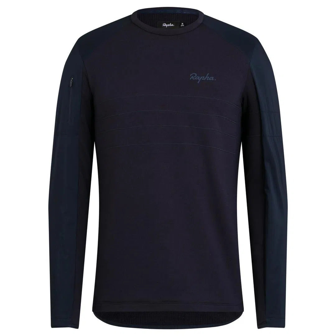 RAPHA Explore Long Sleeve Pullover - DNY Navy-Velodrom