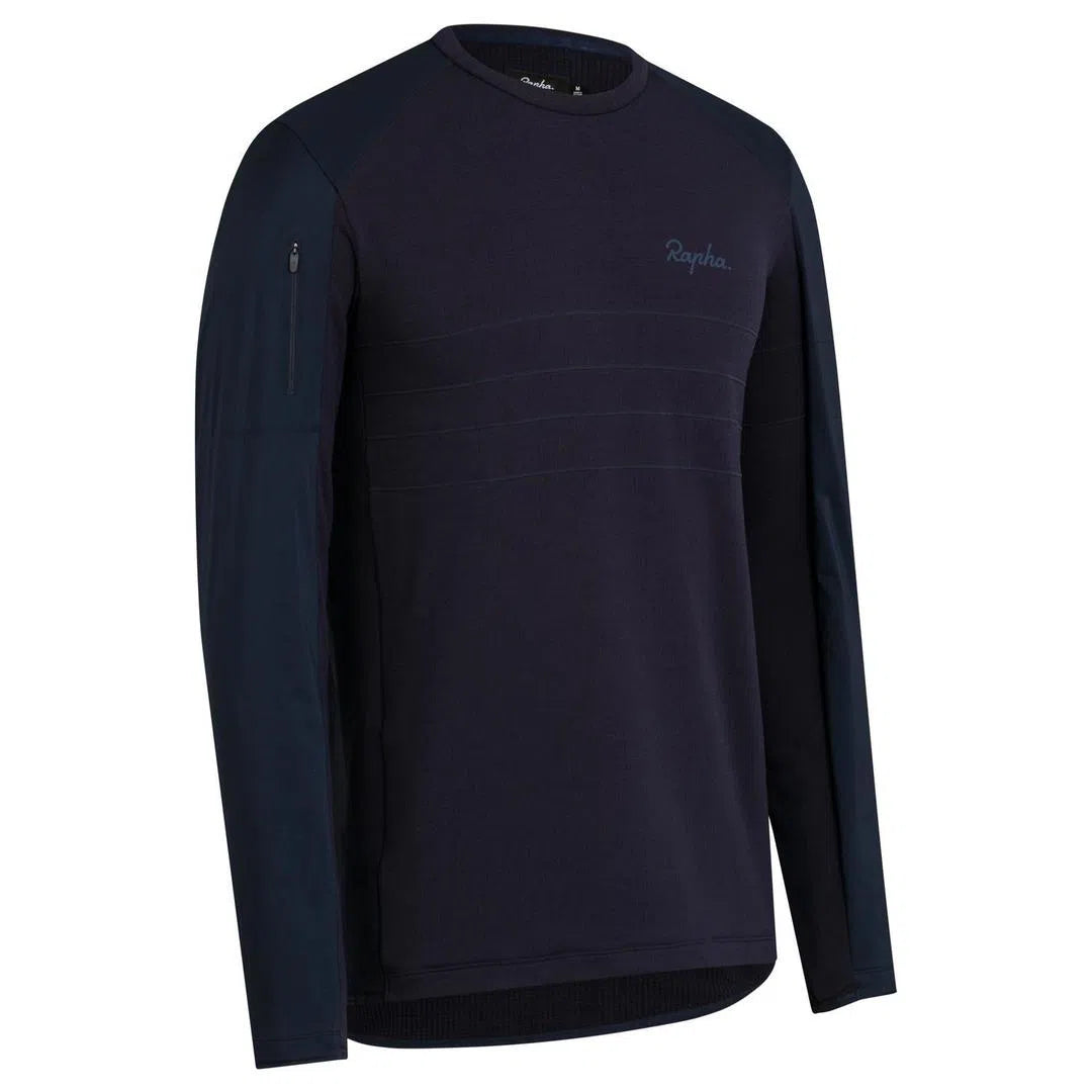 RAPHA Explore Long Sleeve Pullover - DNY Navy-Velodrom