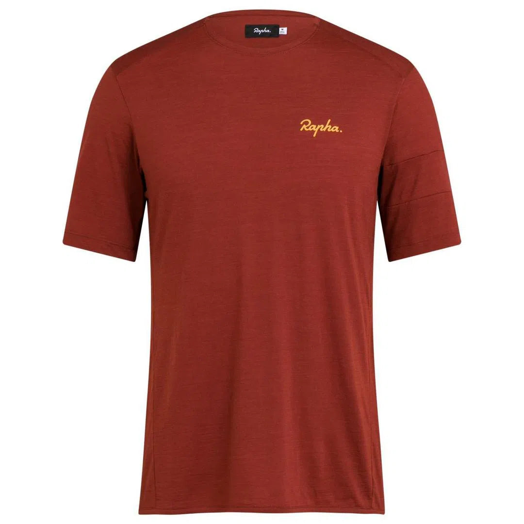 RAPHA Explore Merino Tshirt - FBR Brick-Velodrom