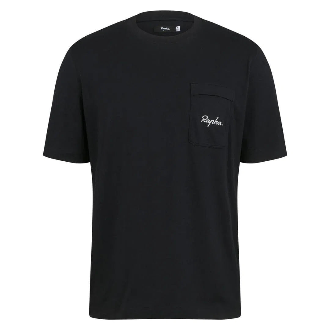 RAPHA Logo Pocket Tshirt - BLW Black-Velodrom