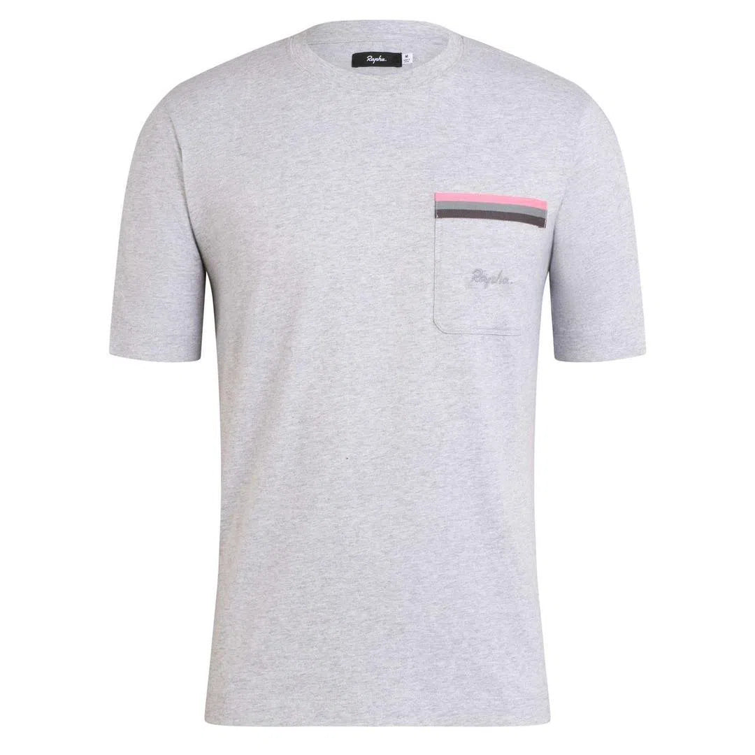 RAPHA Logo Pocket Tshirt - GRY Grey-Velodrom