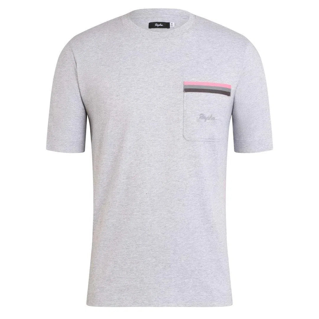 RAPHA Logo Pocket T-shirt - Grey Default Rapha 