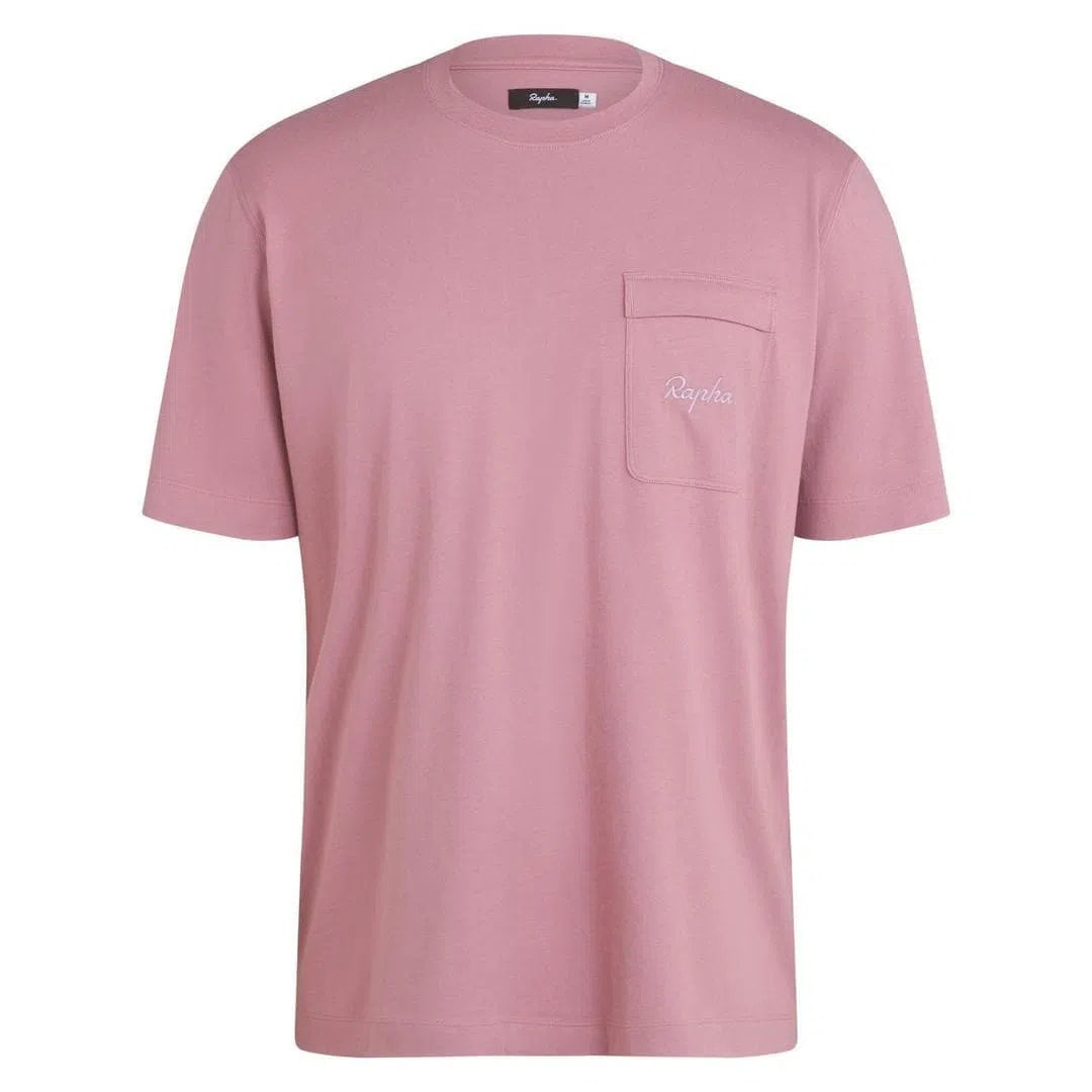 RAPHA Logo Pocket Tshirt - WMF Mauve/Lilac-Velodrom