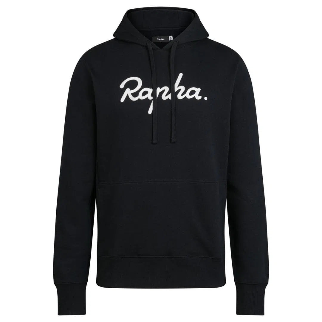 RAPHA Logo Pullover Hoodie - Black/White Default Rapha 