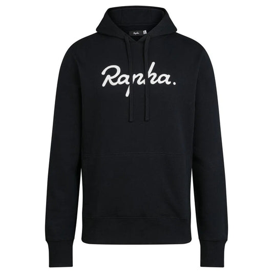 RAPHA Logo Pullover Hoodie - Black/White Default Rapha 