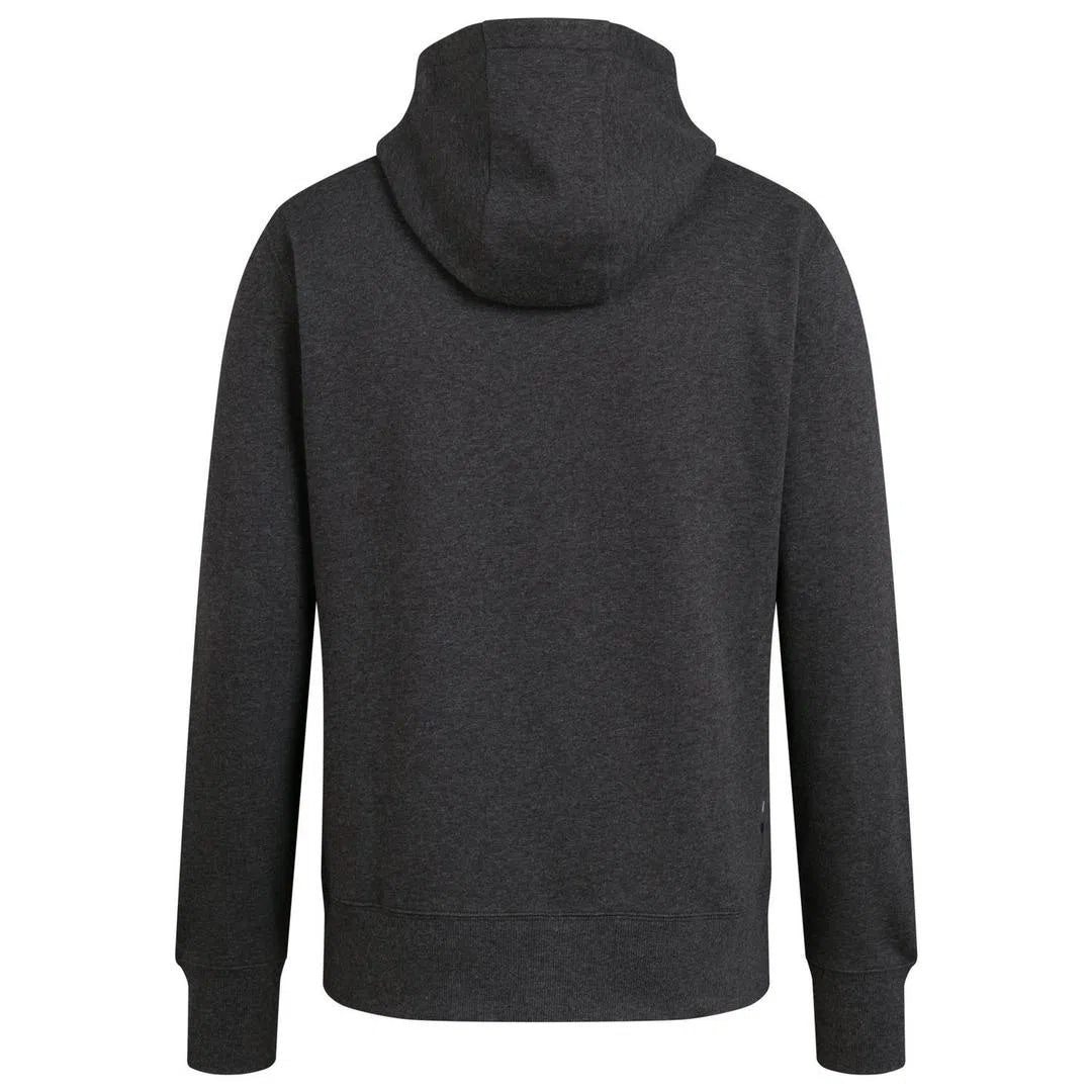 RAPHA Logo Pullover Hoodie - CHM Charcoal Marl/Black-Velodrom