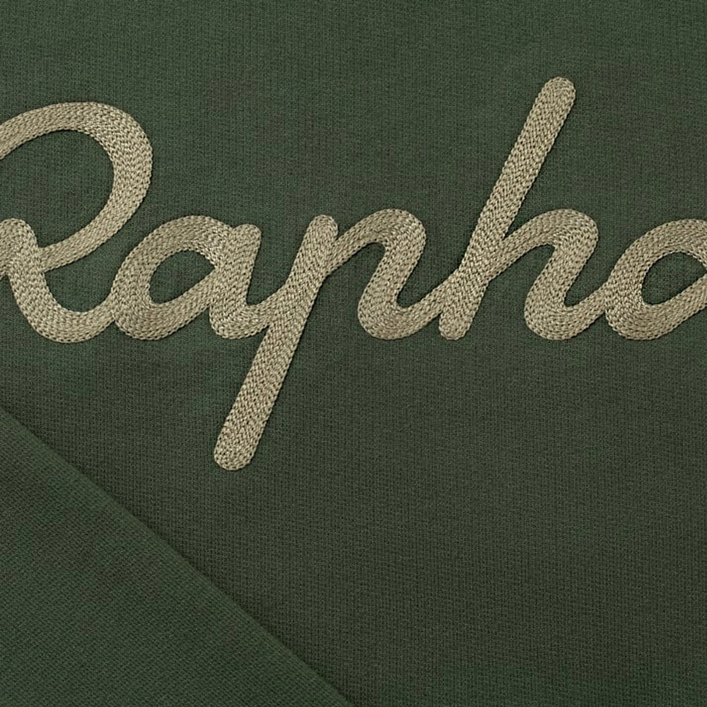 RAPHA Logo Sweatshirt - KGK Deep Olive Green/Deep Olive Green SS23-Velodrom