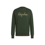 RAPHA Logo Sweatshirt - KGK Deep Olive Green/Deep Olive Green SS23-Velodrom