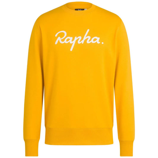 RAPHA Logo Sweatshirt - MMW Dark Yellow/White-Velodrom