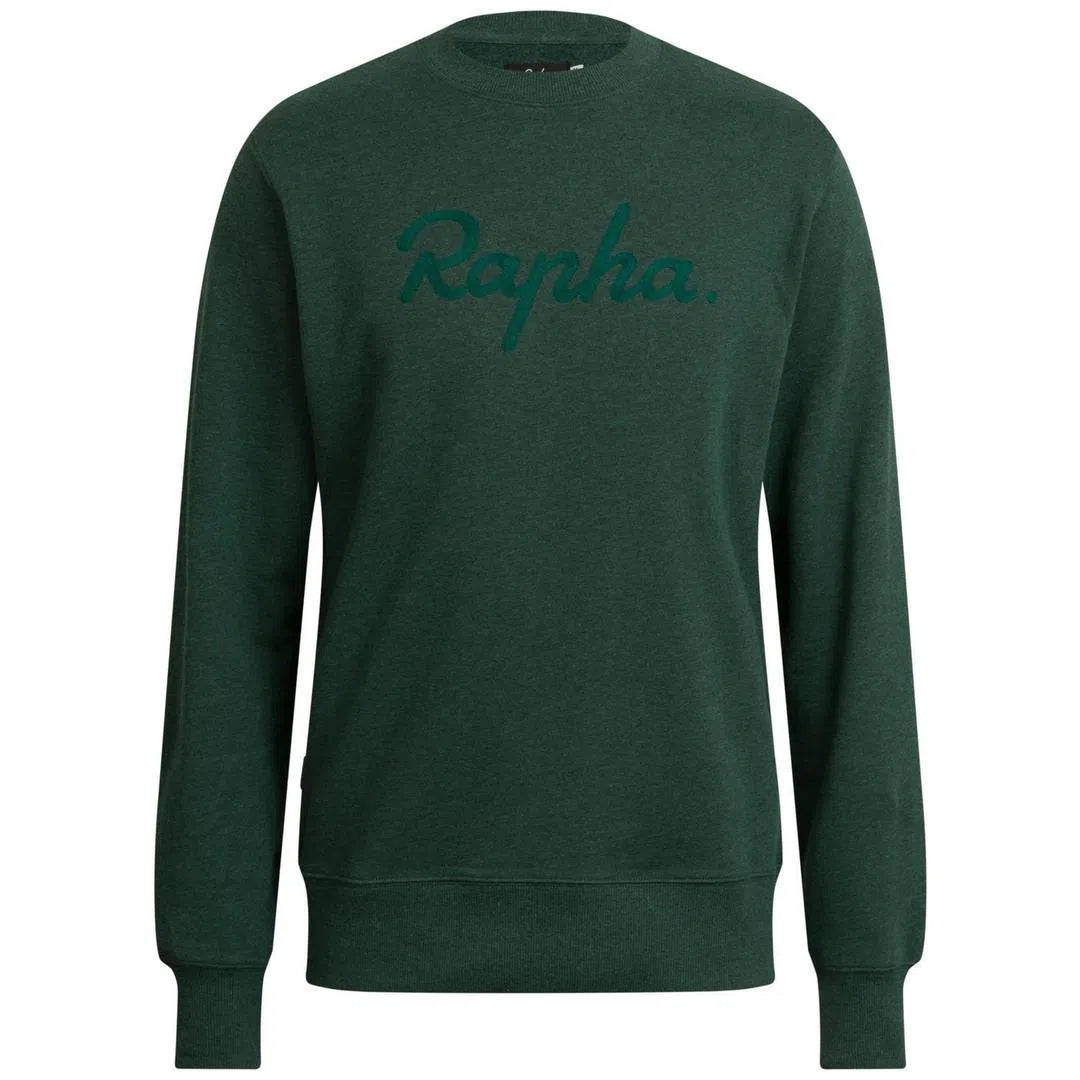 RAPHA Logo Sweatshirt - SMG Dark Green-Velodrom