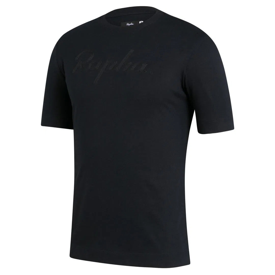 RAPHA Logo TShirt - Black/Black-Velodrom