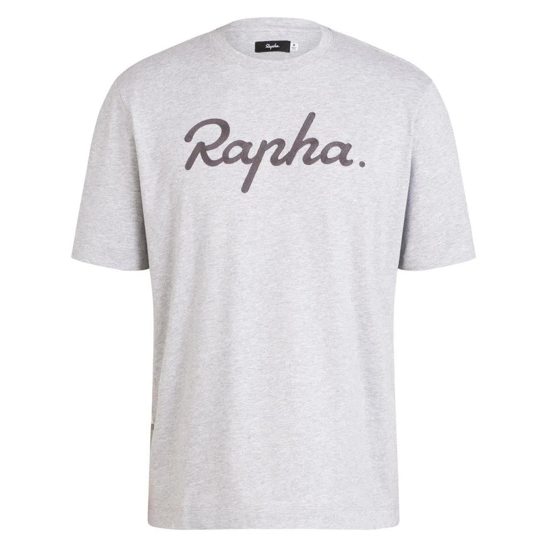 RAPHA Logo Tshirt - Grey/ Dark Grey-Velodrom