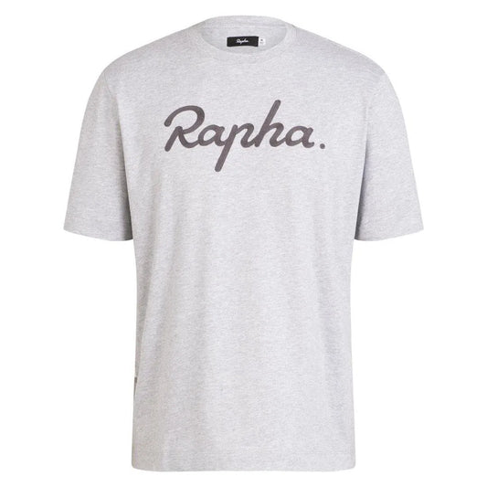 RAPHA Logo T-shirt - Grey/ Dark Grey Default Velodrom Barcelona 