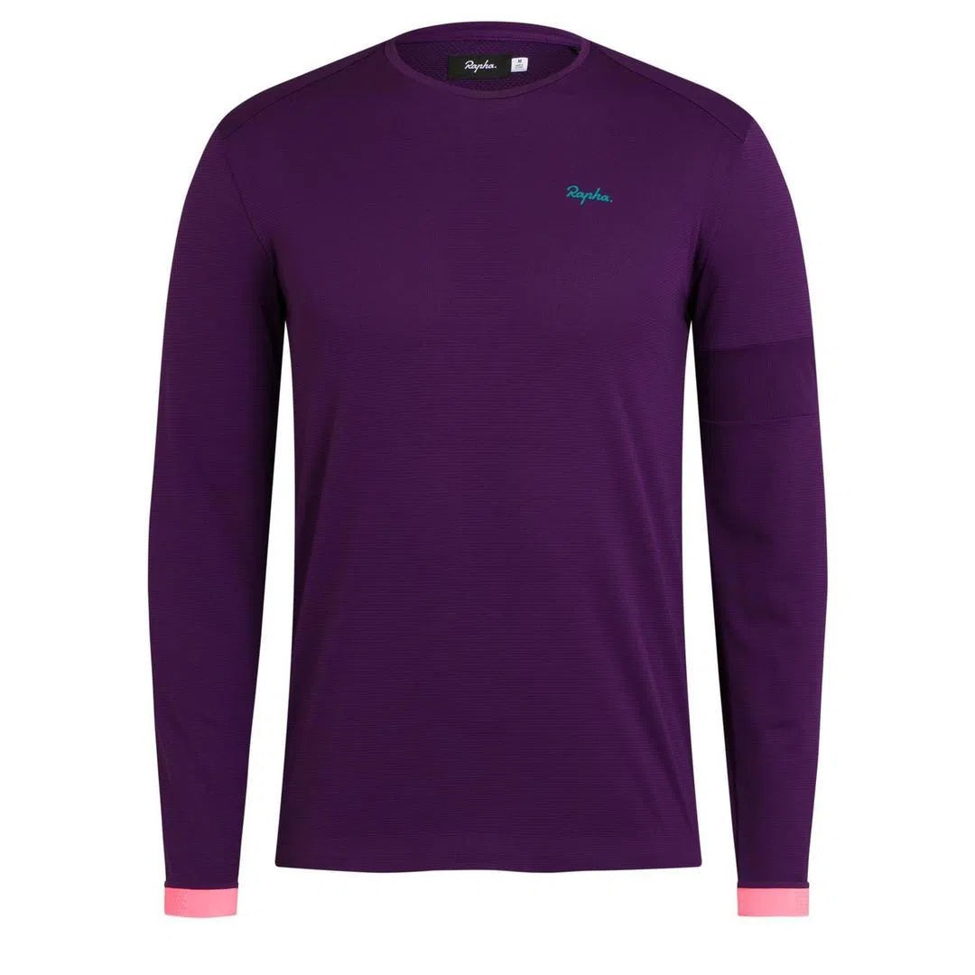 RAPHA Long Sleeve Technical Tshirt - Dark Purple-Velodrom