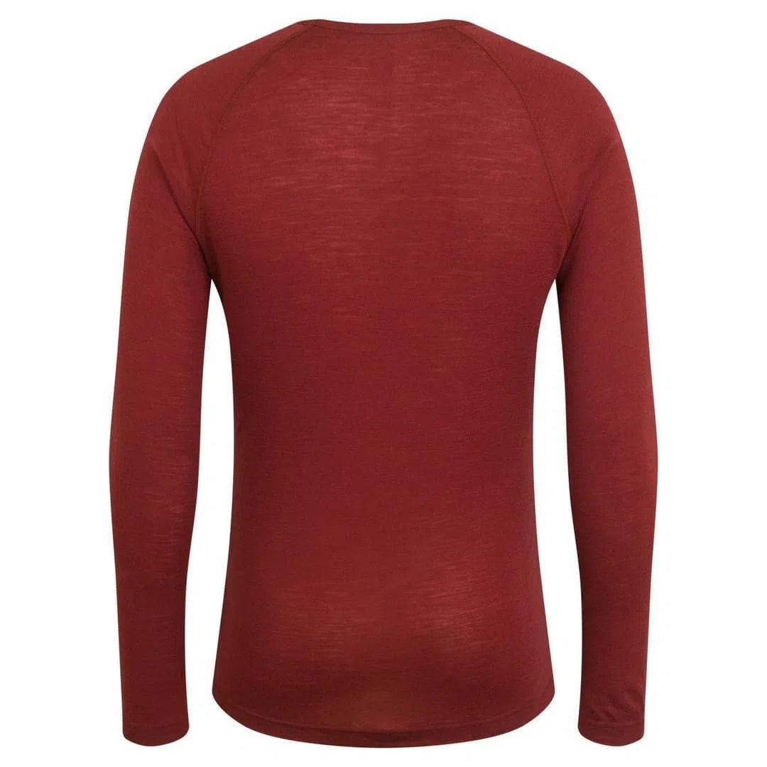 RAPHA Merino Base Layer Long Sleeve - FBF Brick-Velodrom