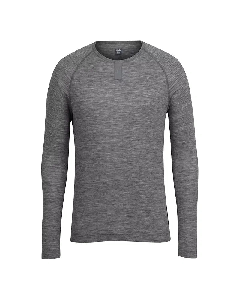 RAPHA Merino Base Layer Long Sleeve AW2023 - Grey-Velodrom