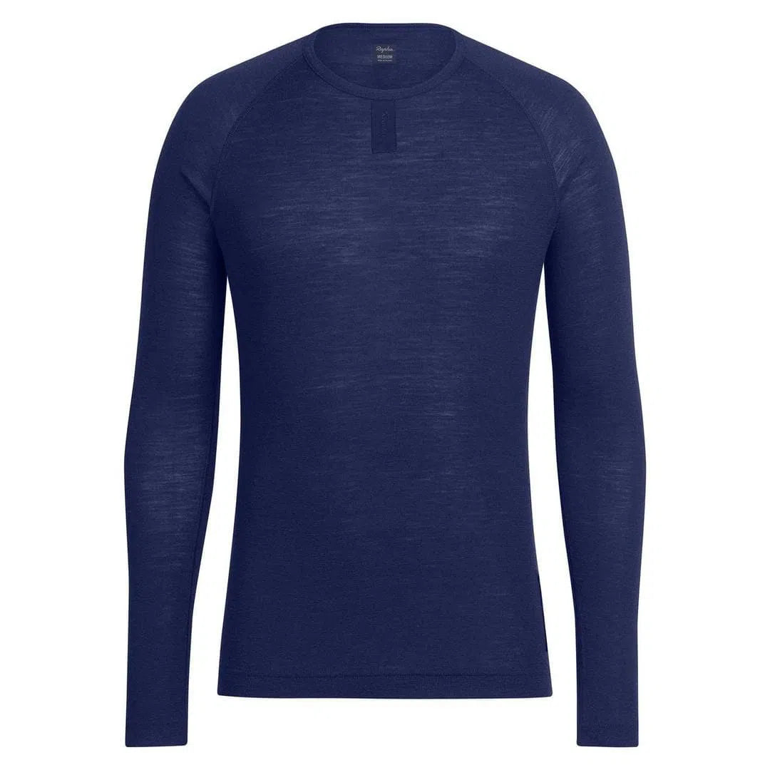 RAPHA Merino Base Layer Long Sleeve - NVY Navy-Velodrom