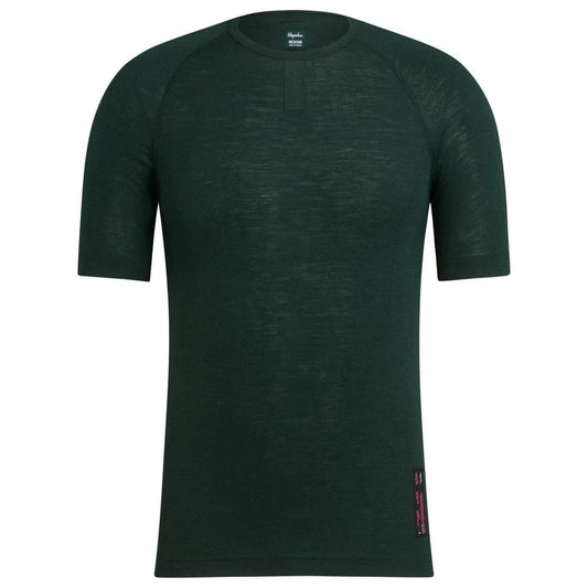 RAPHA Merino Base Layer Short Sleeve - Dark Green Default Rapha 