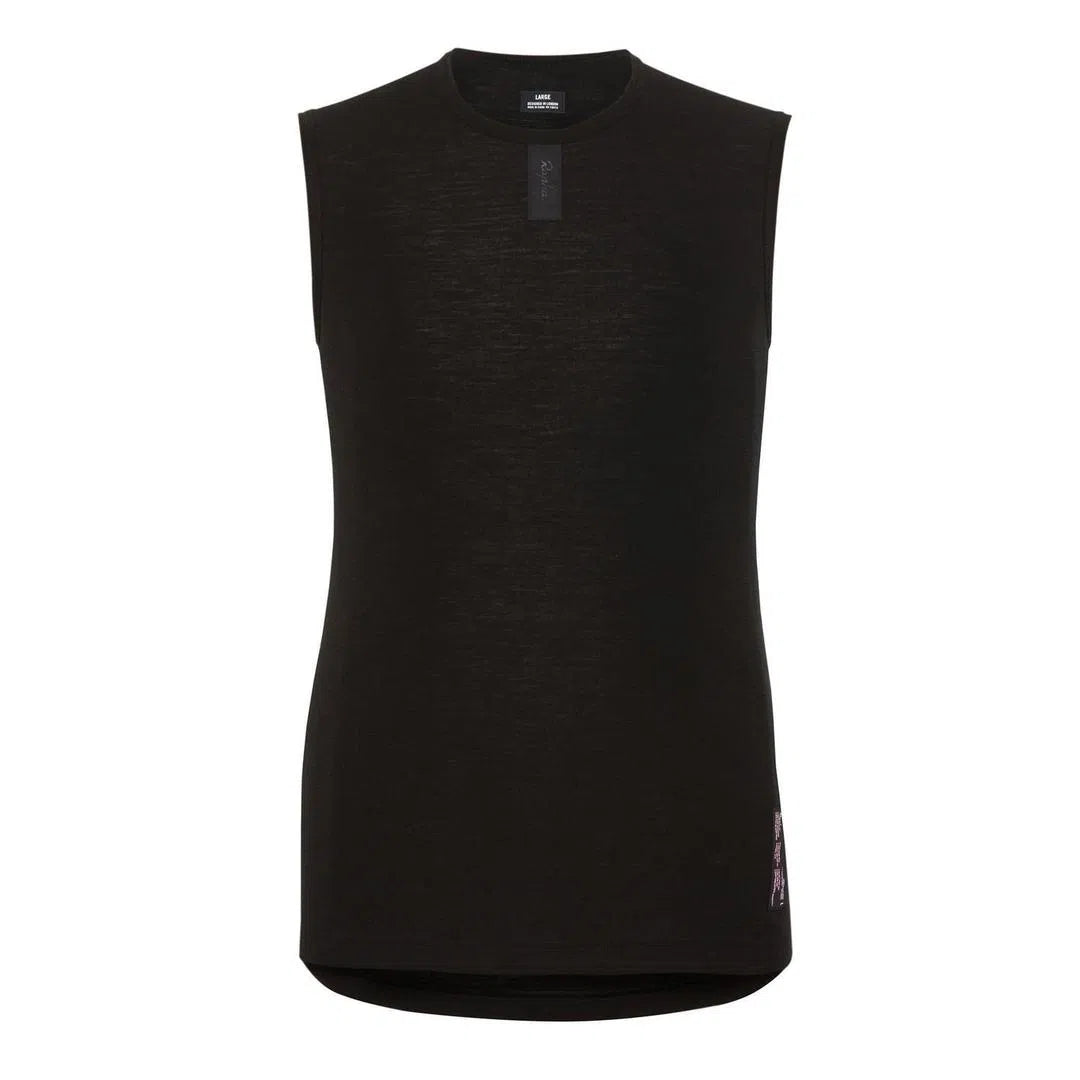 RAPHA Merino Base Layer Sleeveless - Black-Velodrom