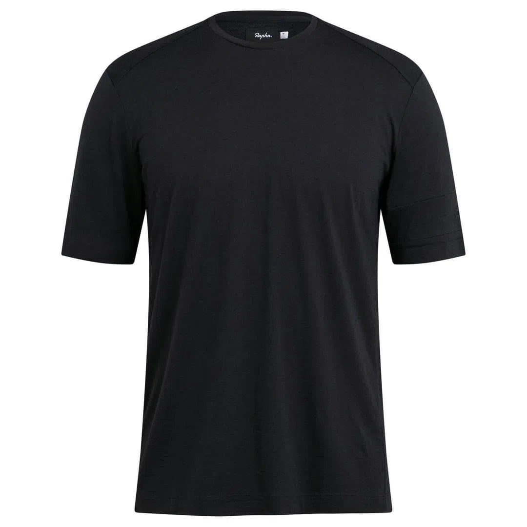 RAPHA MEN MERINO T-SHIRT - Black Default Velodrom Barcelona 