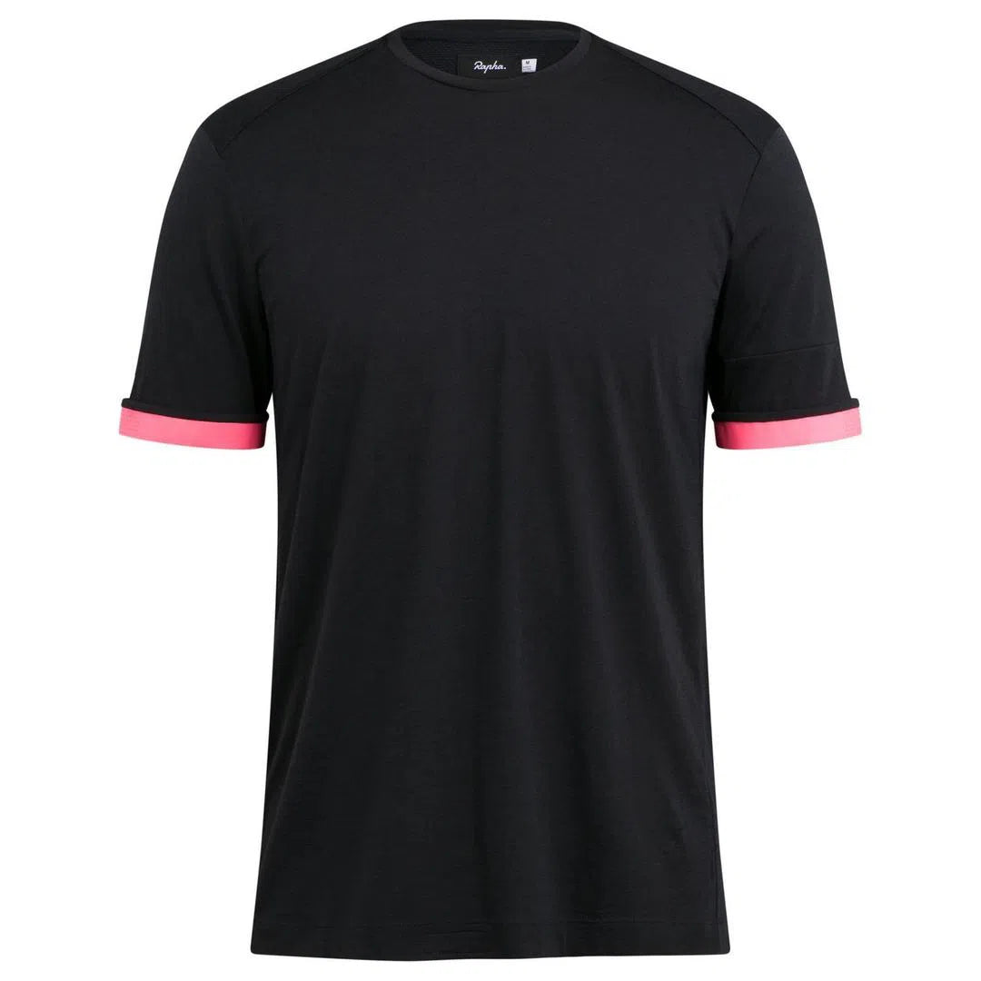 RAPHA Merino TShirt - Black-Velodrom