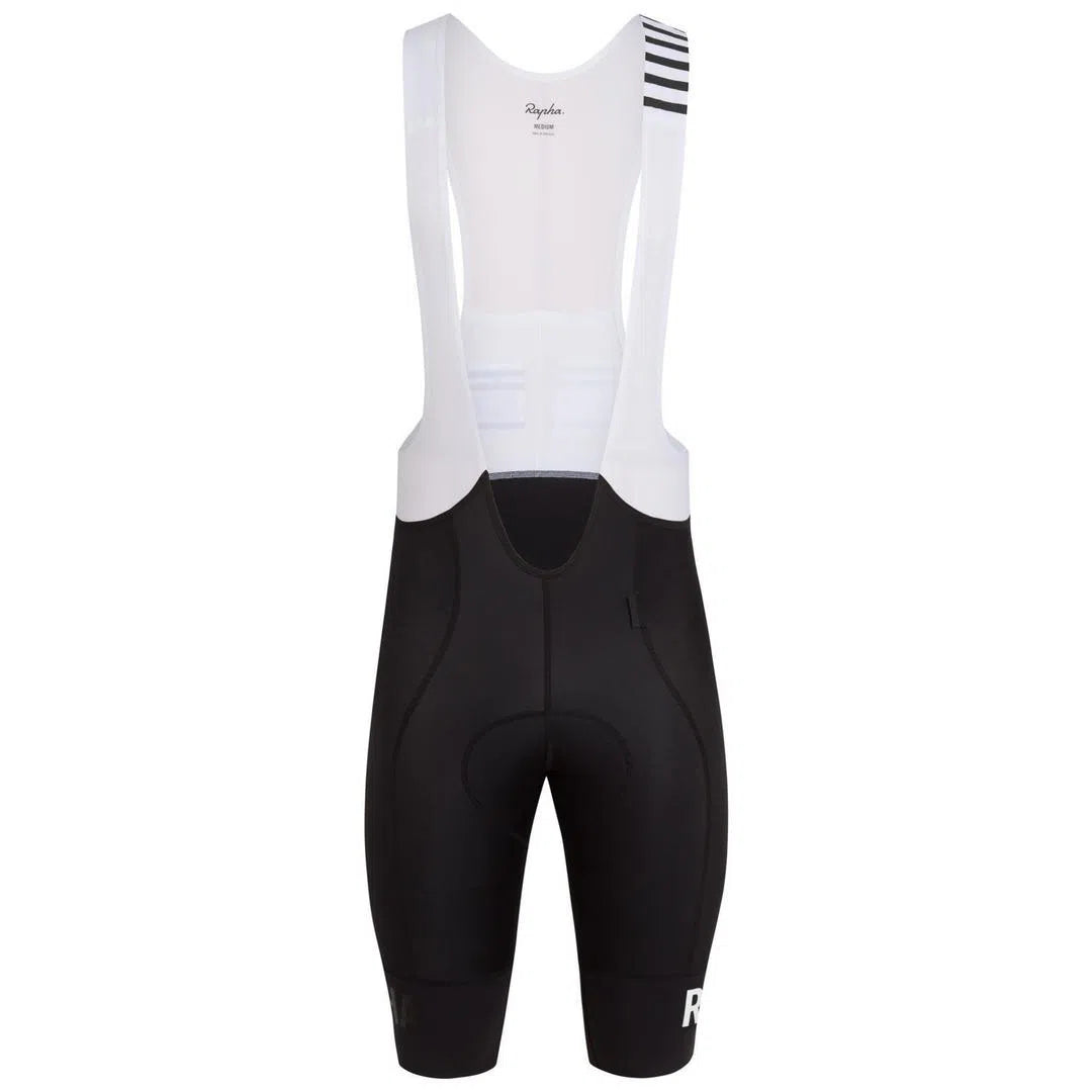 RAPHA Pro Team Bib Shorts II Long - BLW Black/White-Velodrom