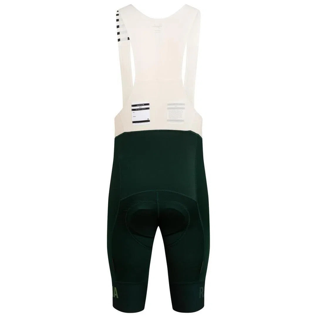 RAPHA Pro Team Bib Shorts II Long - SBC Dark Green/Off-White Default Rapha 