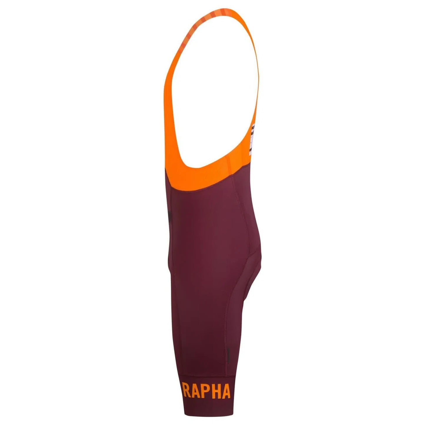 RAPHA Pro Team Bib Shorts II Long - WVO Wine/Bright Orange-Velodrom