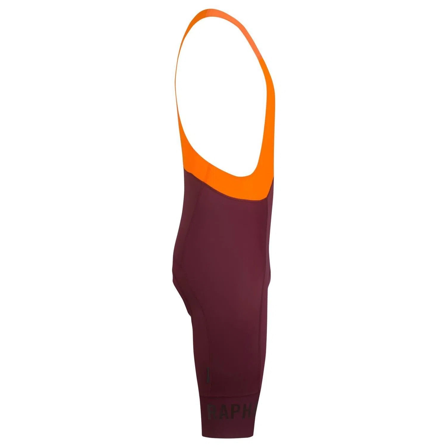 RAPHA Pro Team Bib Shorts II Long - WVO Wine/Bright Orange-Velodrom